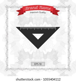 The ruler triangle icon