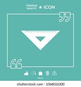 The ruler triangle icon