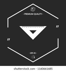 The ruler triangle icon