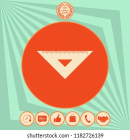 The ruler triangle icon