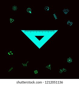 The ruler triangle icon
