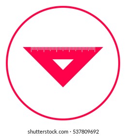 The ruler triangle icon
