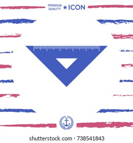 The ruler triangle icon