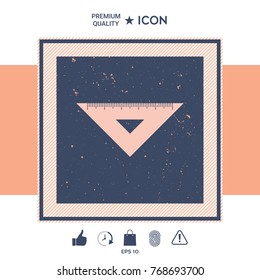 The ruler triangle icon