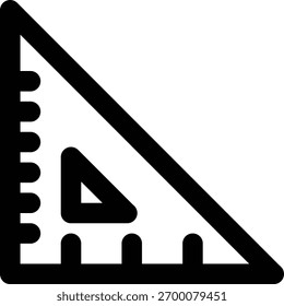 Ícone de Régua, Triângulo, Contorno de Medida