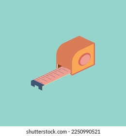 the ruler used by builders is isometric in the EPS file