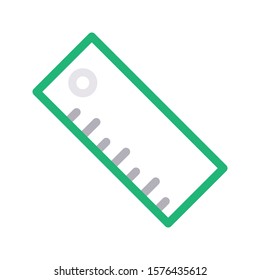 ruler vector color line  icon 