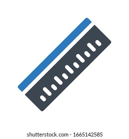 ruler vector glyph color icon 