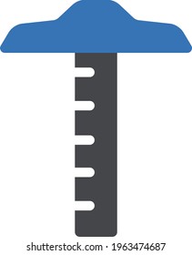 ruler vector glyph colour icon