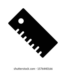 ruler vector glyph flat icon 