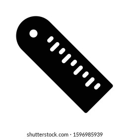ruler vector glyph flat icon 
