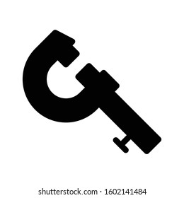 ruler vector glyph flat icon 