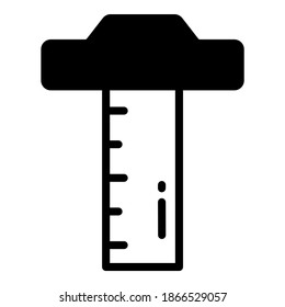 Lineal-Vektorsymbol, Symbol für Schule und Bildung