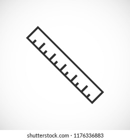 ruler vector icon 10 eps