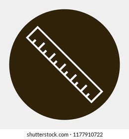 ruler vector icon 10 eps