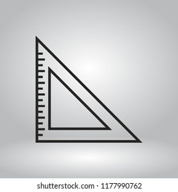 ruler vector icon 10 eps