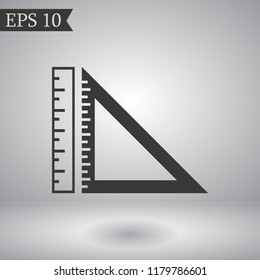 ruler vector icon 10 eps