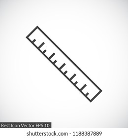 ruler vector icon 10 eps