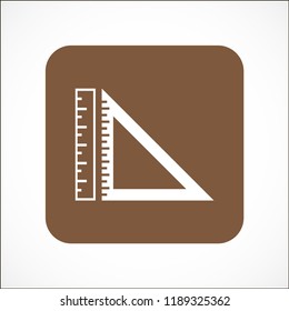 ruler vector icon 10 eps