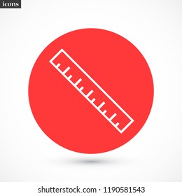 ruler vector icon 10 eps