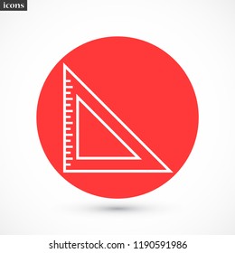 ruler vector icon 10 eps