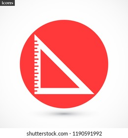 ruler vector icon 10 eps