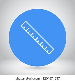 ruler vector icon 10 eps