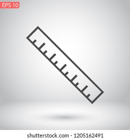 ruler vector icon 10 eps