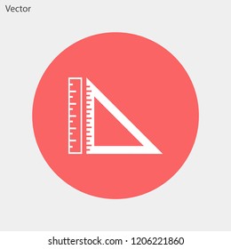 ruler vector icon 10 eps