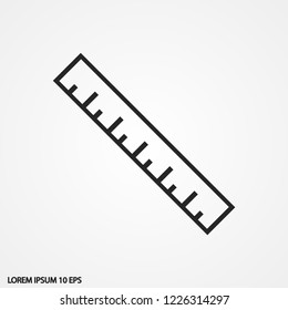 ruler vector icon 10 eps