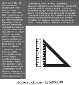 ruler vector icon 10 eps