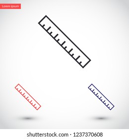 ruler vector icon 10 eps