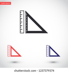 ruler vector icon 10 eps