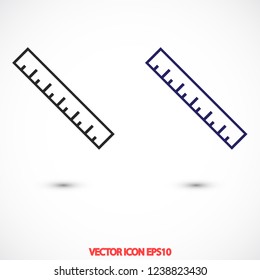 ruler vector icon 10 eps