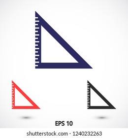 ruler vector icon 10 eps