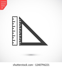 ruler vector icon 10 eps