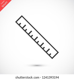 ruler vector icon 10 eps