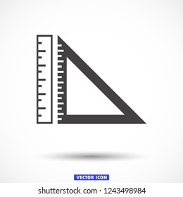 ruler vector icon 10 eps