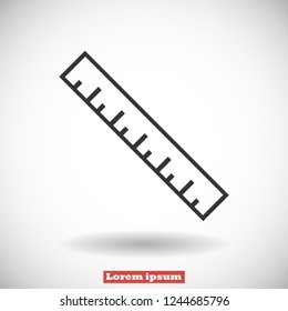ruler vector icon 10 eps