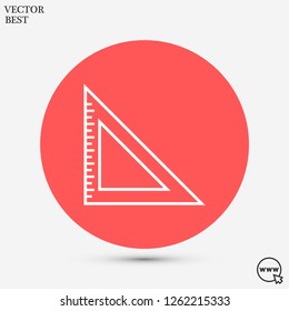 ruler vector icon 10 eps