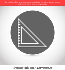 ruler vector icon 10 eps