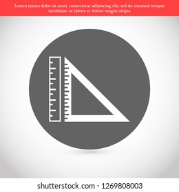 ruler vector icon 10 eps