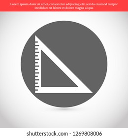 ruler vector icon 10 eps