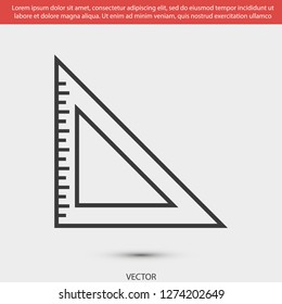 ruler vector icon 10 eps