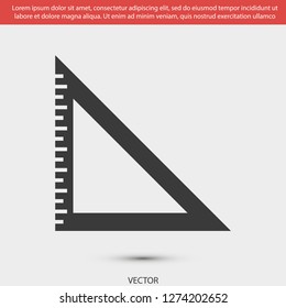ruler vector icon 10 eps