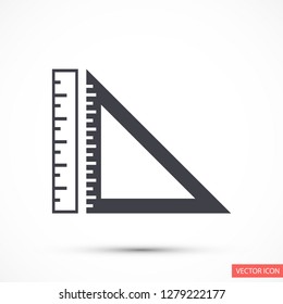 ruler vector icon 10 eps