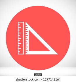 ruler vector icon 10 eps