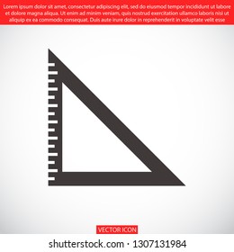 ruler vector icon 10 eps