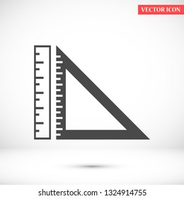 ruler vector icon 10 eps