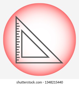 ruler vector icon 10 eps